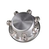 水下防水接线盒防水IP68不锈钢泳池水底喷泉灯过渡头两通三通四通