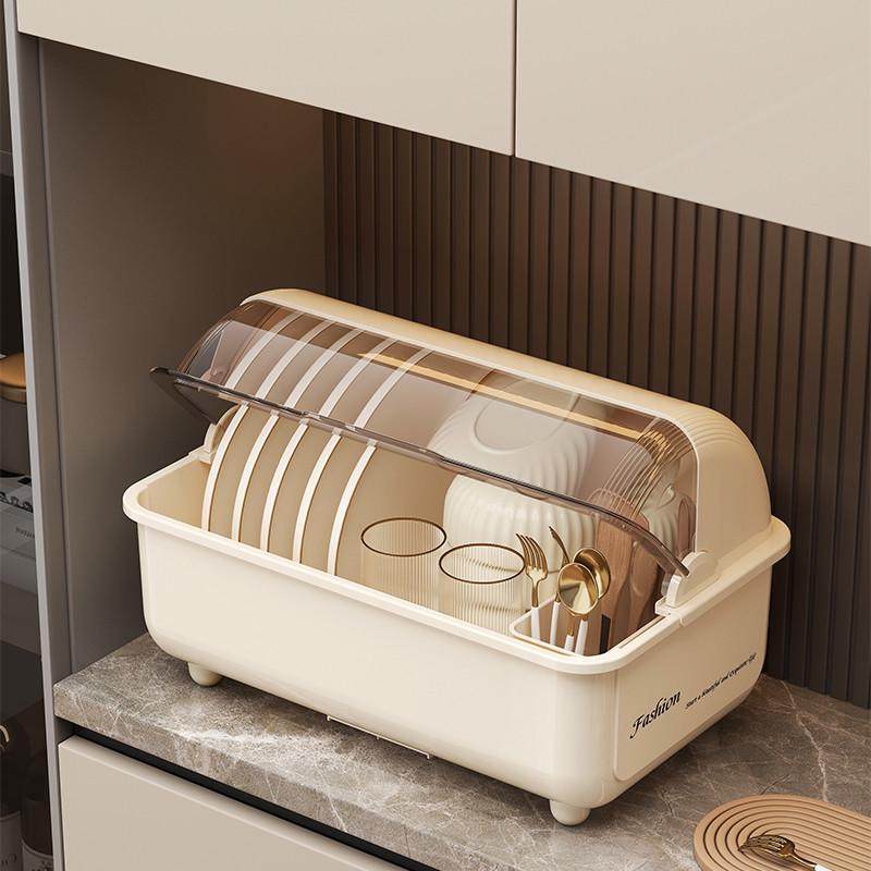 北杉碗碟盘收纳盒沥水架防尘碗筷收纳架家用碗柜带盖碗架厨房架子,厨房/烹饪用具,碗架,淘宝优惠券,粉丝福利购,淘宝优惠卷