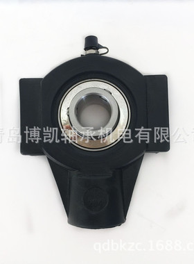 塑料轴承座配不锈钢外球面轴承T211黑色白色可选PBT材质
