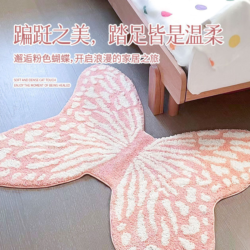 小单 植绒地毯浴室垫卧室簇绒地毯客厅地毯机织苔藓地毯