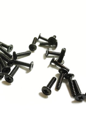 黑色/镀镍CB大平头螺丝扁平头平尾自攻螺丝薄扁头自攻螺钉M1.2-M4