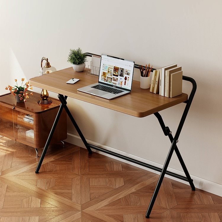 可折叠书桌电脑桌学生家用学习写字桌简易办公实木升降床边小桌子
