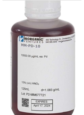 1% 钯改性剂/1% Pd MODIFIER 125mL ZIV-MM-PD-10-125ML