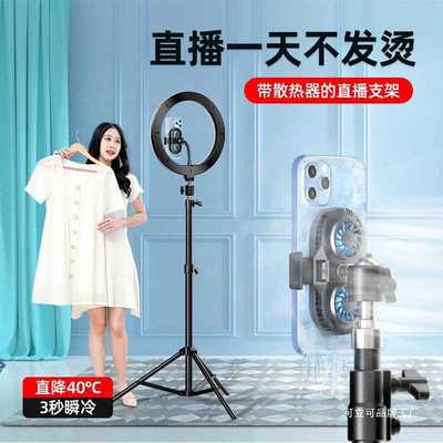 手机散热器直播支架半导体制冷降温充电一体桌面伸缩落地