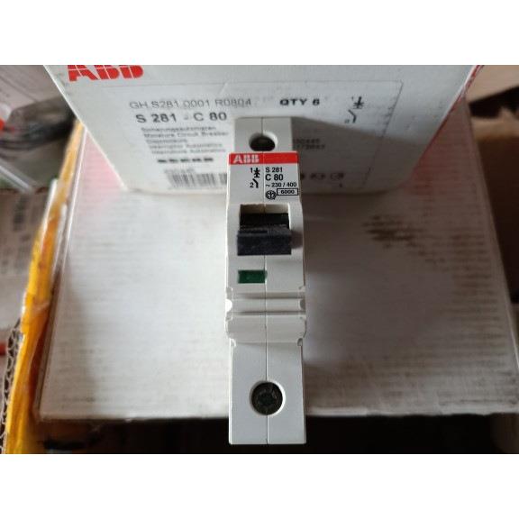 微型断路器S281-C801P80A现货