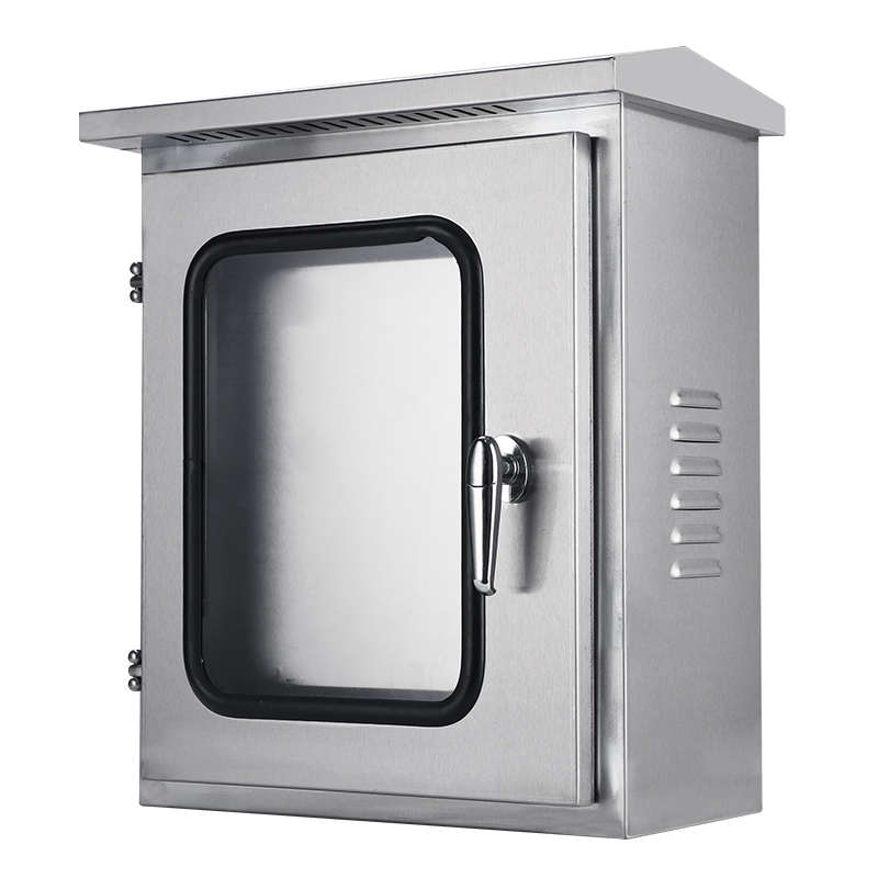 户外304不锈钢双层门仪表箱防雨水按钮监控箱配电箱控制柜IP55