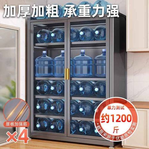 钢制收纳柜家用储物柜靠墙客厅杂物柜大容量鞋柜置物柜子卧室阳台