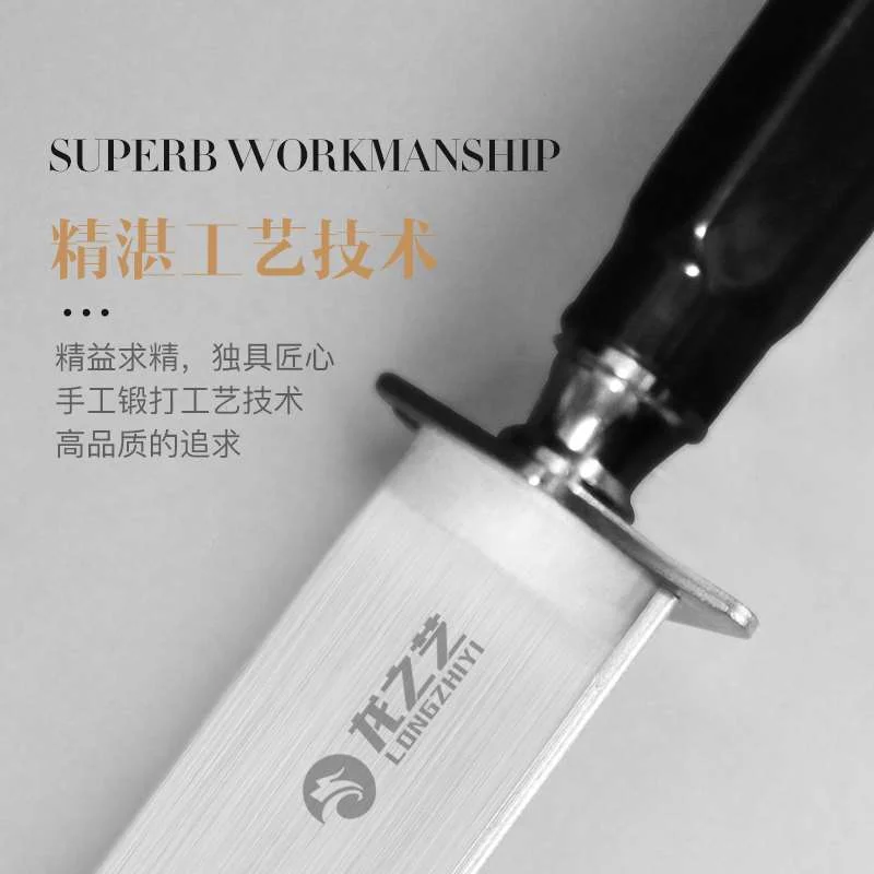 龙之艺屠夫专用磨刀棒商用超细刀棍高级磨纹刀棍棒屠宰正品荡新款
