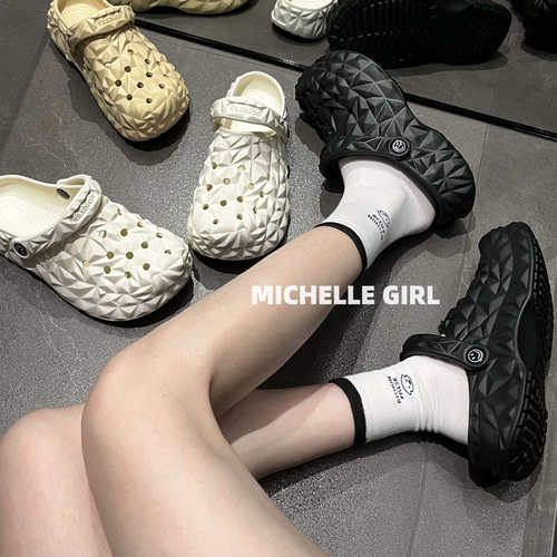MichelleGirl经典榴莲休闲洞洞鞋