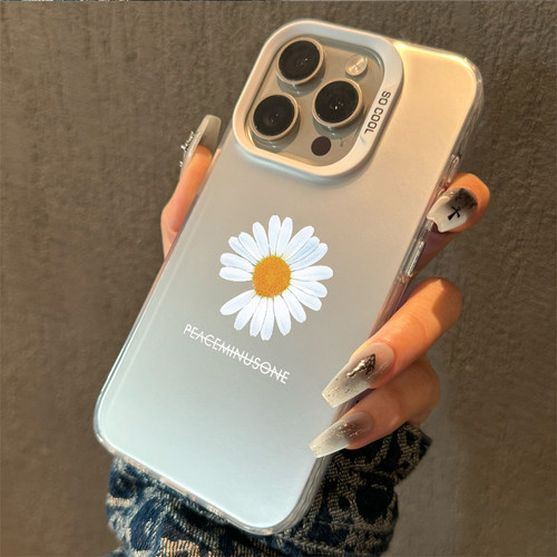 权志龙潮牌iphone16手机壳雏菊13promax荣耀200华为pura70新款mate50高级简约红米note14防摔opporeno12硬壳