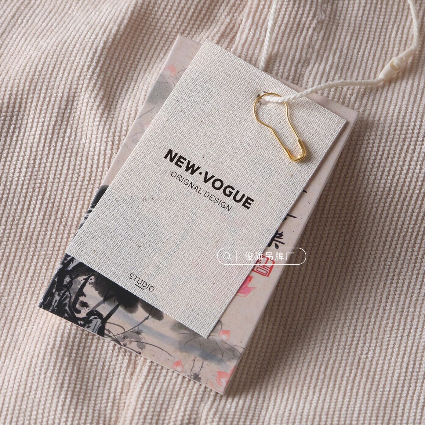 高端服装店吊牌定制logo衣服挂牌