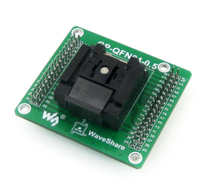 MLF64 QFN64 QFN-64BT-0.5-01通用测试座带排针从两侧引出所有PIN