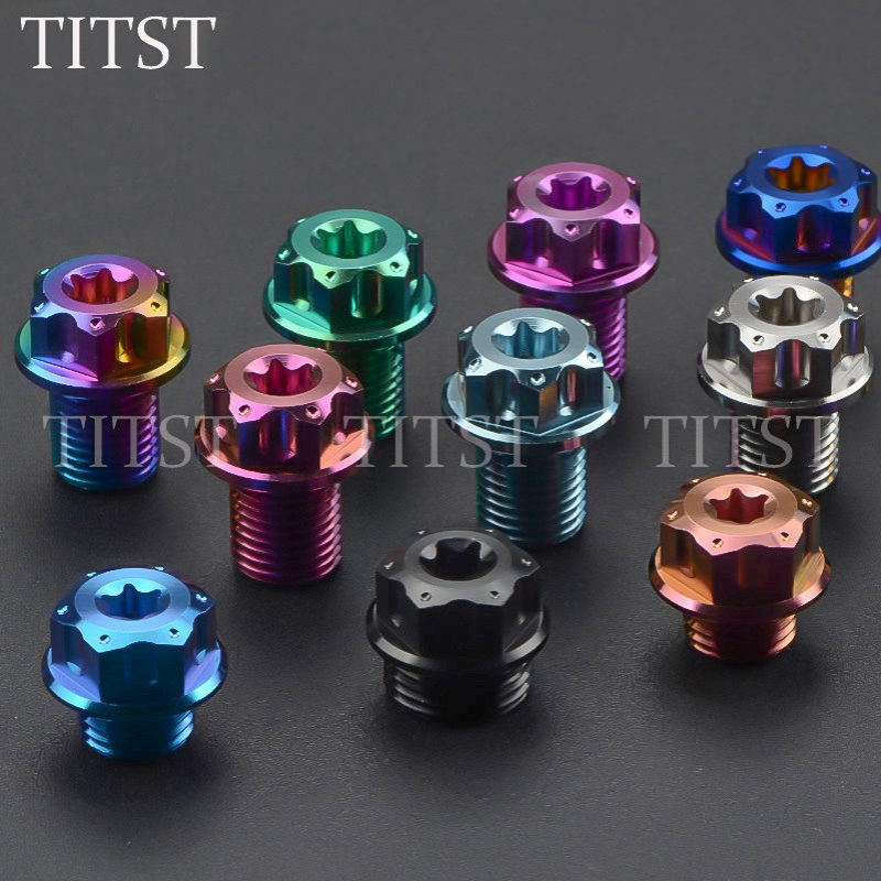 TITST劲战 NMAX155 gts300钛合金含氧螺丝M12/M14X1.5mm 正钛Ti 6