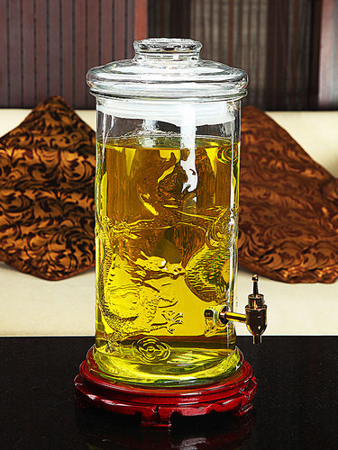 A6L泡酒玻璃瓶10斤带龙头密封泡酒罐家用泡酒酒瓶酿酒坛子