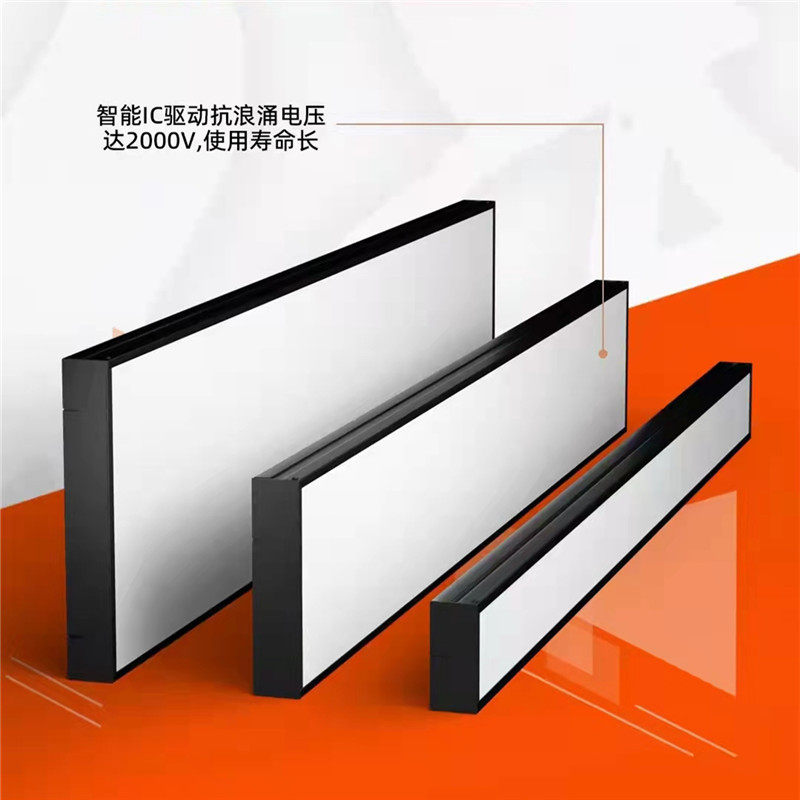 福照照明 LED办公室吊灯长条灯简约工程吊灯长方形工作办公室灯具图片