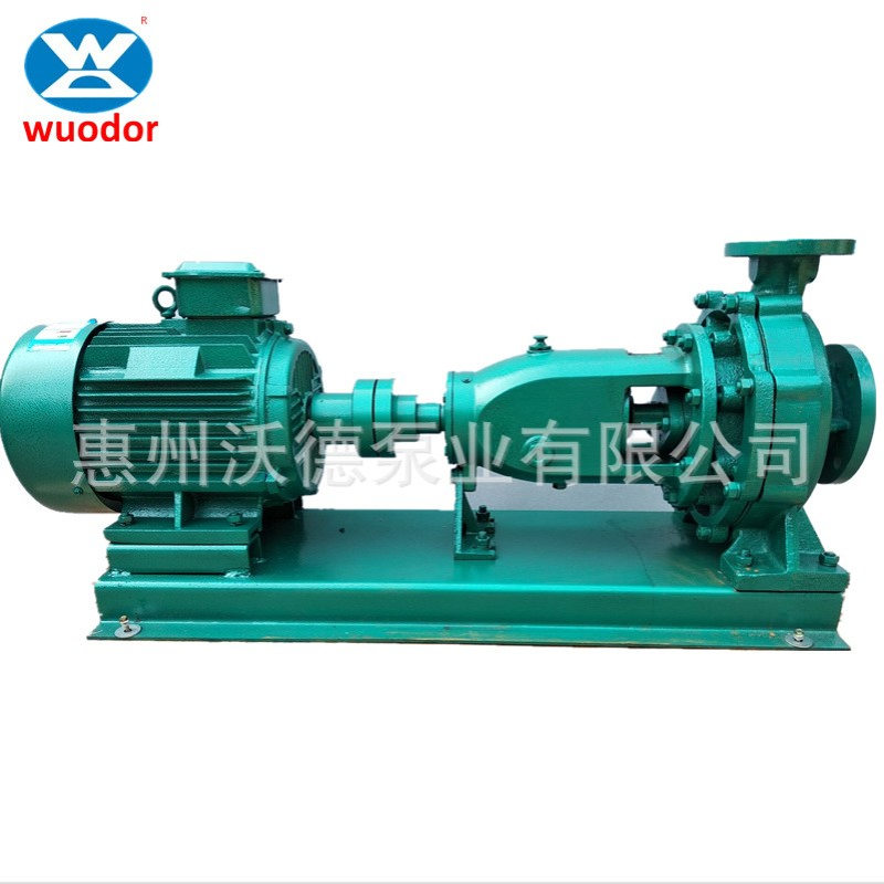 55KW单级离心泵IS125-100-250A卧式污水长给水处理高扬程变频给水