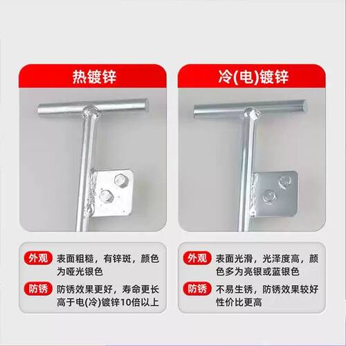 电力镀锌接地针避雷针工程家用防雷新能源充电桩地线接地棒丁字型