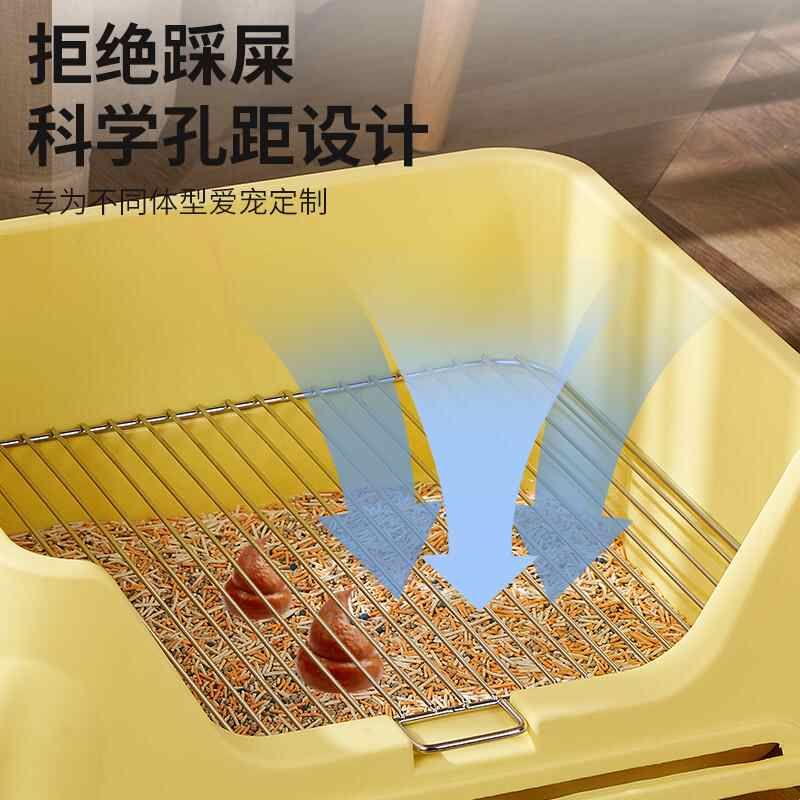 防踩屎狗狗厕所不锈钢狗便盆小型犬比熊泰迪博美中型犬专用屎盆图片