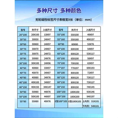 强磁性标签牌货位仓位卡仓库标识牌仓储标示牌磁贴材料卡货架库位