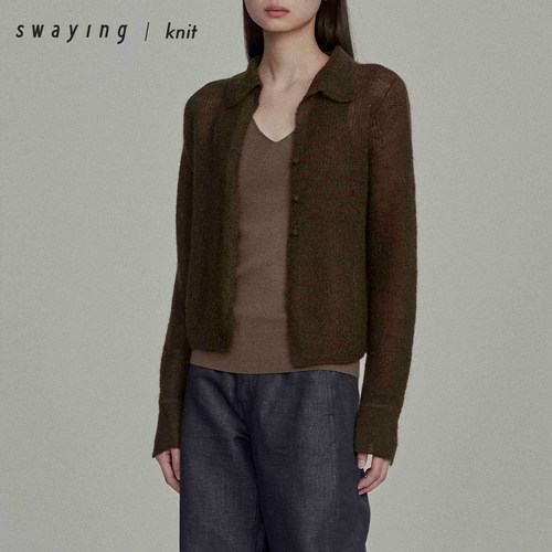 SWAYING官方马海毛开衫