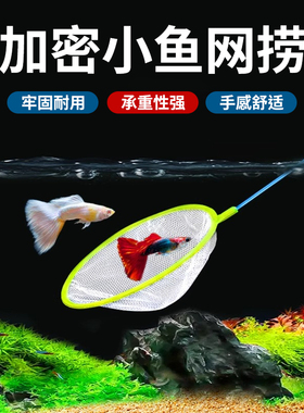 鱼缸捞鱼网兜地摊金鱼捞网热带鱼虾蝌蚪杂物水草捞专用清洁水面