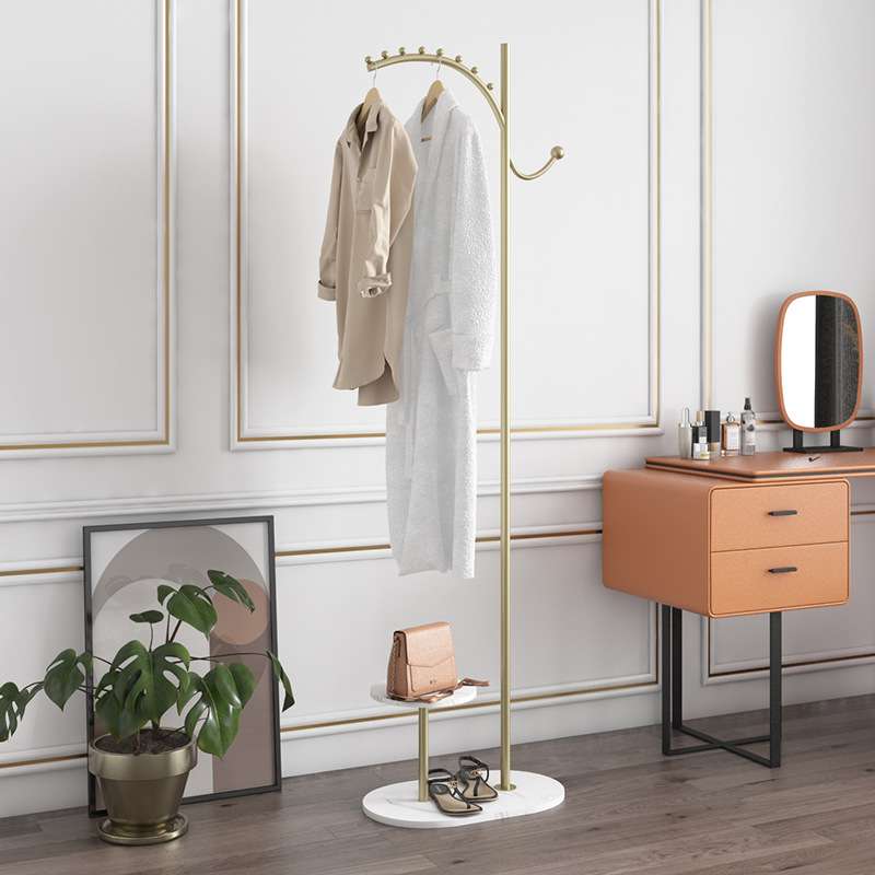 衣帽架简约简易挂衣架落地卧室挂衣服架子多功能晒衣架落地单杆式