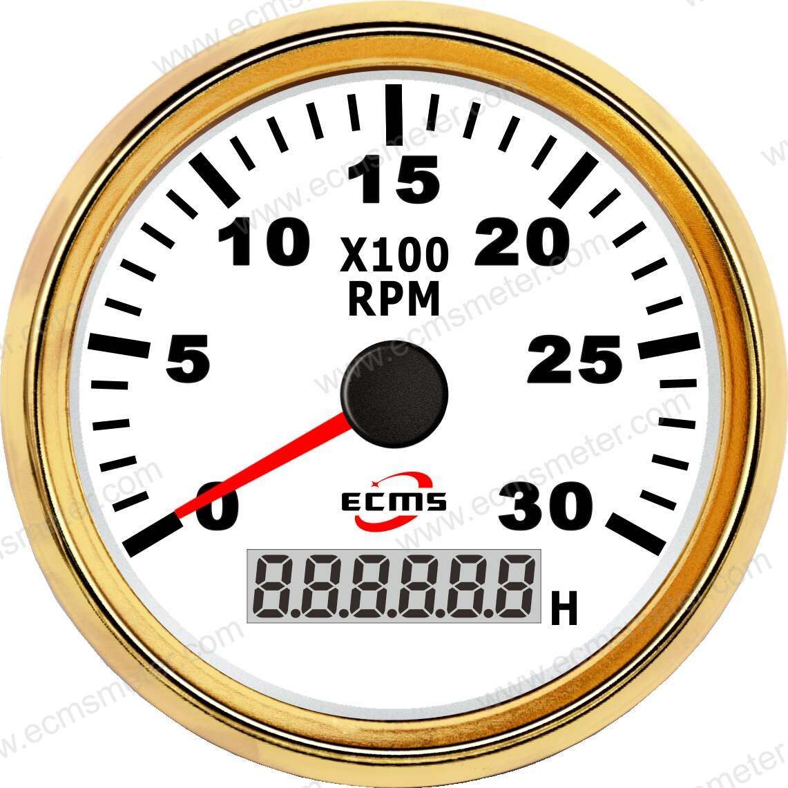 ECP游艇快艇轮船渔船船艇改装车汽车指针转速表3000转 速比可设