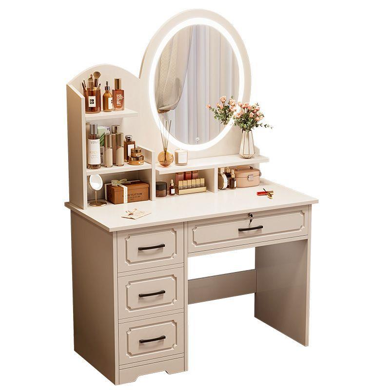卧室梳妆台简约现代主卧化妆桌2025新款轻奢化妆台镜收纳柜化妆柜