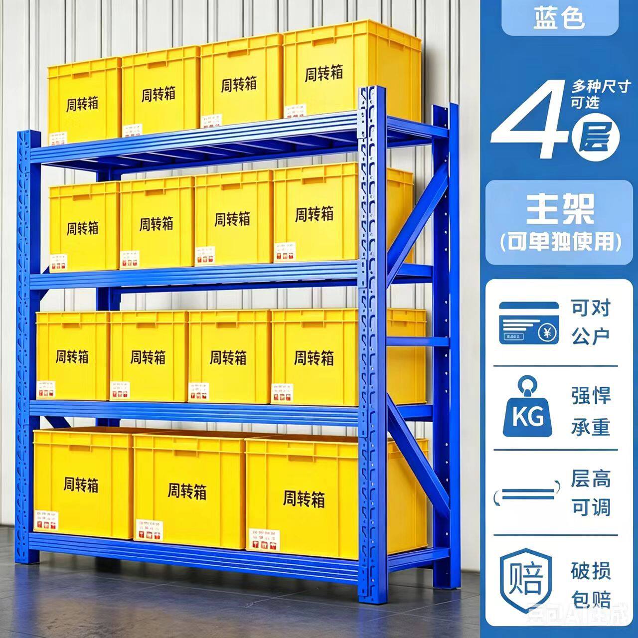物料货架工厂五金仓储仓库置物铁架子中型物流设备服装架子展示架
