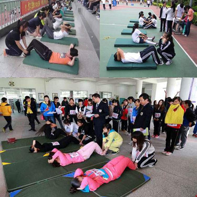 销售仰卧起坐垫 海绵折叠垫 健身折叠垫