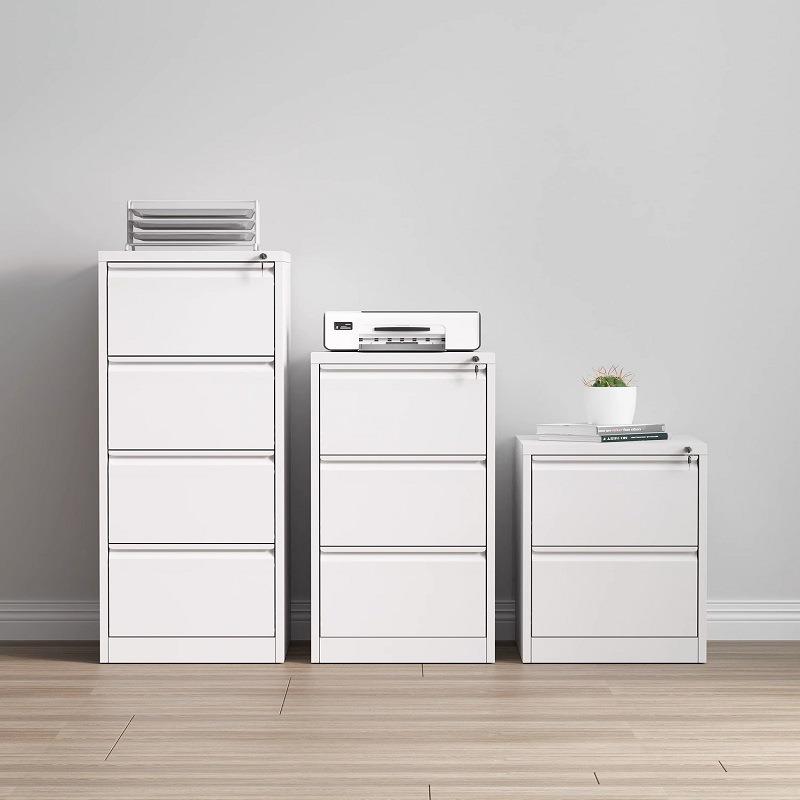 办公室A4FC文件柜抽屉式快挂捞档案柜资料柜铁皮卡箱带锁小矮柜子