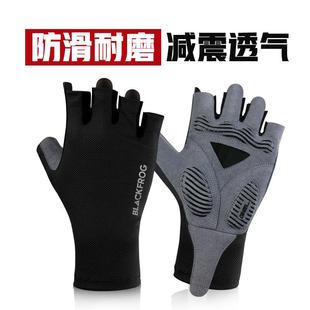 新款 夏季 山地车公路车骑行手套运动防滑透气男女半指健身骑行手套