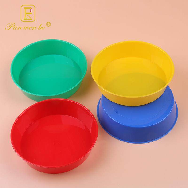 攀文博4个装彩色塑料调色盘颜料画盘儿童画画调色盒易清洗