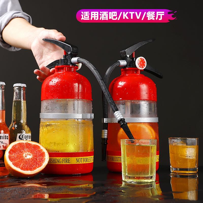啤酒机酒具手压式灭火器酒炮扎啤机 网红饮料桶分酒器迷你饮水机