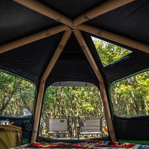 探险者自动充气帐篷户外野营过夜防暴雨速开防晒露营便携式2194s