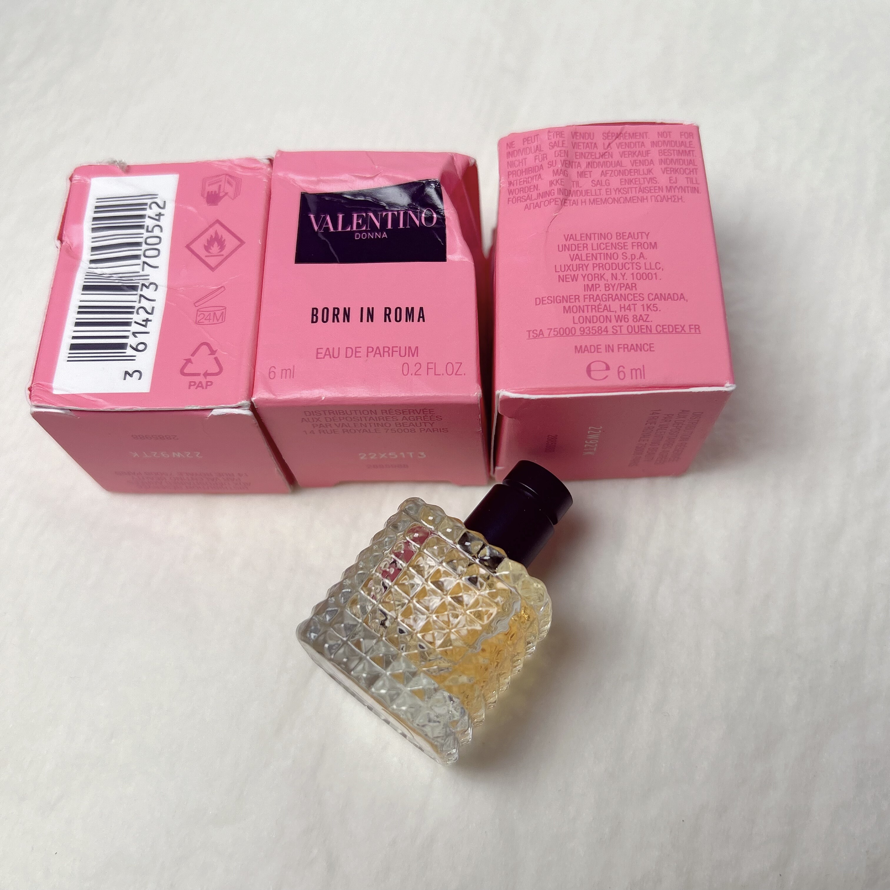 压盒特价 Valentino华伦天奴铆钉香水原装朋克甜心Q香EDP 6ml小样