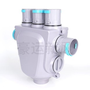 新风分风箱一分四新风机新风系统管道消音静压风箱pe管新风管配件