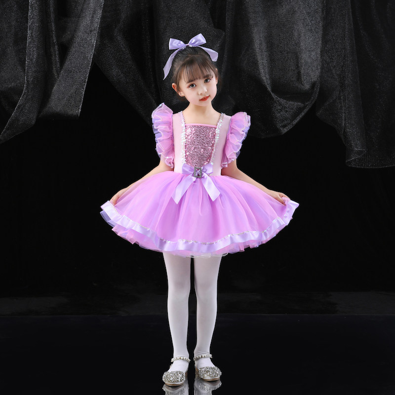女童演出服六一儿童公主蓬蓬裙亮片舞蹈表演服幼儿粉色连衣裙礼服,童装/婴儿装/亲子装,儿童演出服,淘宝优惠券,粉丝福利购,淘宝优惠卷