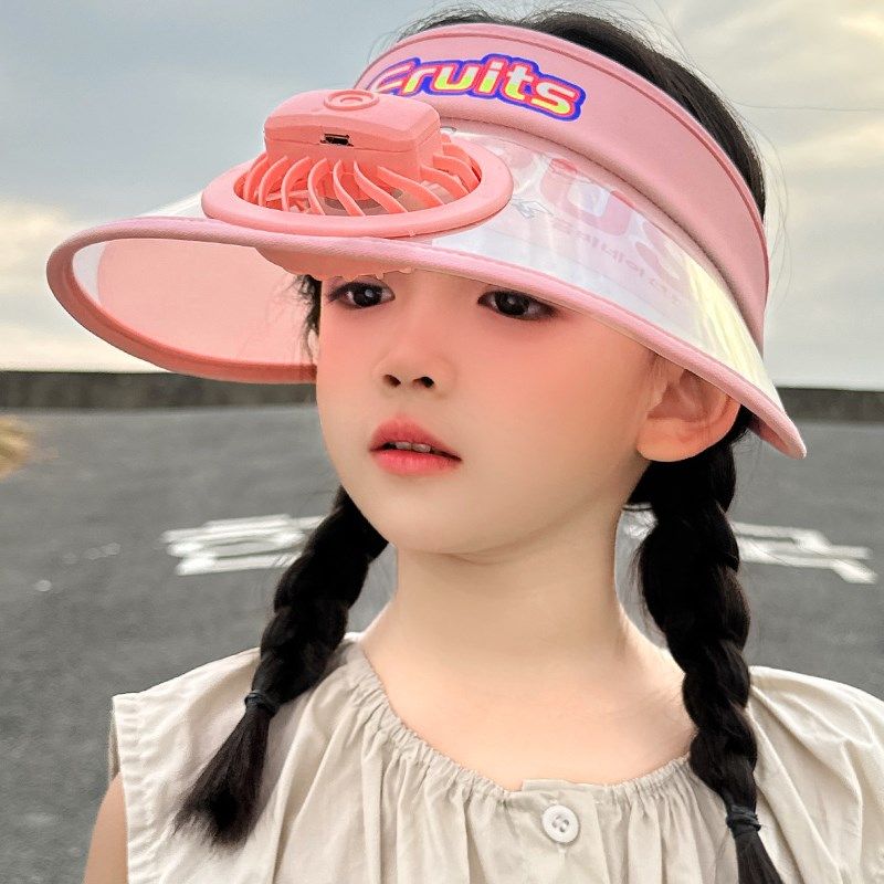 儿童遮阳帽女童夏季大帽檐空顶风扇帽男孩户外卡通海边沙滩防晒帽,童装/婴儿装/亲子装,帽子,淘宝优惠券,粉丝福利购,淘宝优惠卷