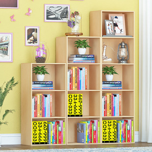 包邮木质柜子储物柜家用收纳置物架自由组合书柜书架30CM宽格子柜