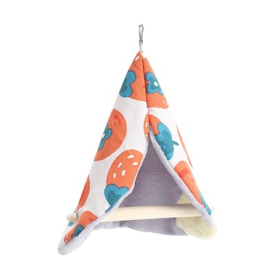 虎皮牡丹吊床秋千鹦鹉鸟窝保暖棉窝鸟玩具用品过冬专用披肩保温窝