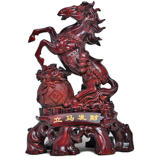 工艺品马摆件商务开业礼品办公室办公桌摆设品客厅室内家庭装饰品