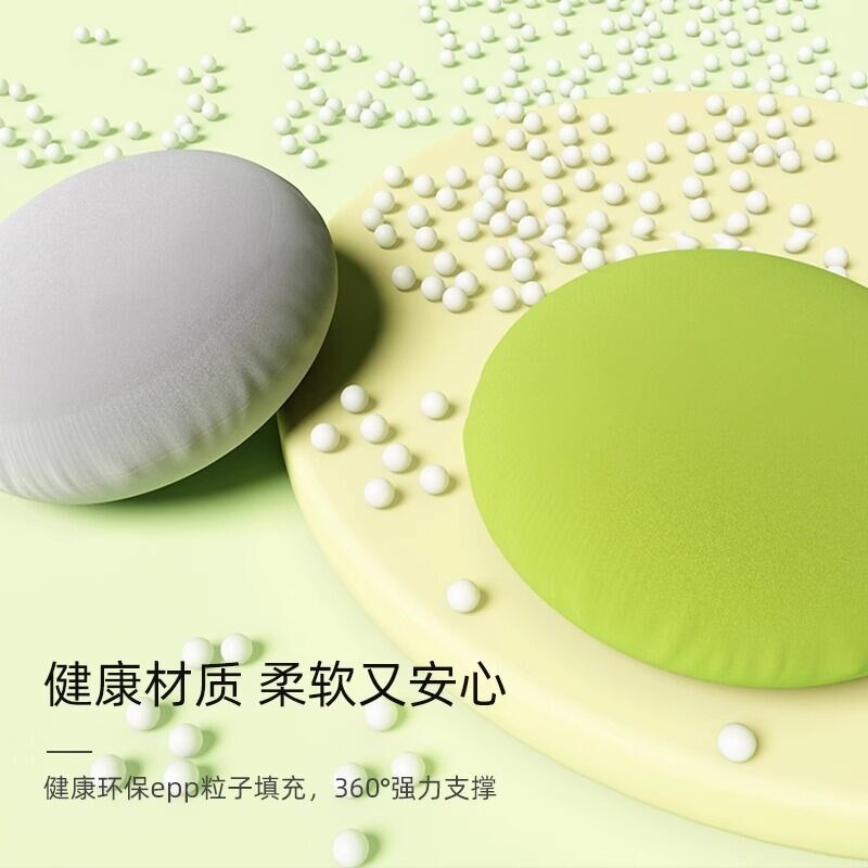 圆形抱枕泡沫粒子办公室午睡枕沙发靠垫床上睡觉可爱飘窗靠枕靠背