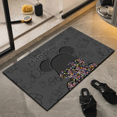 卫生间门口地垫吸水垫地毯厕所防滑垫浴室门口家用脚踩垫简约脚垫