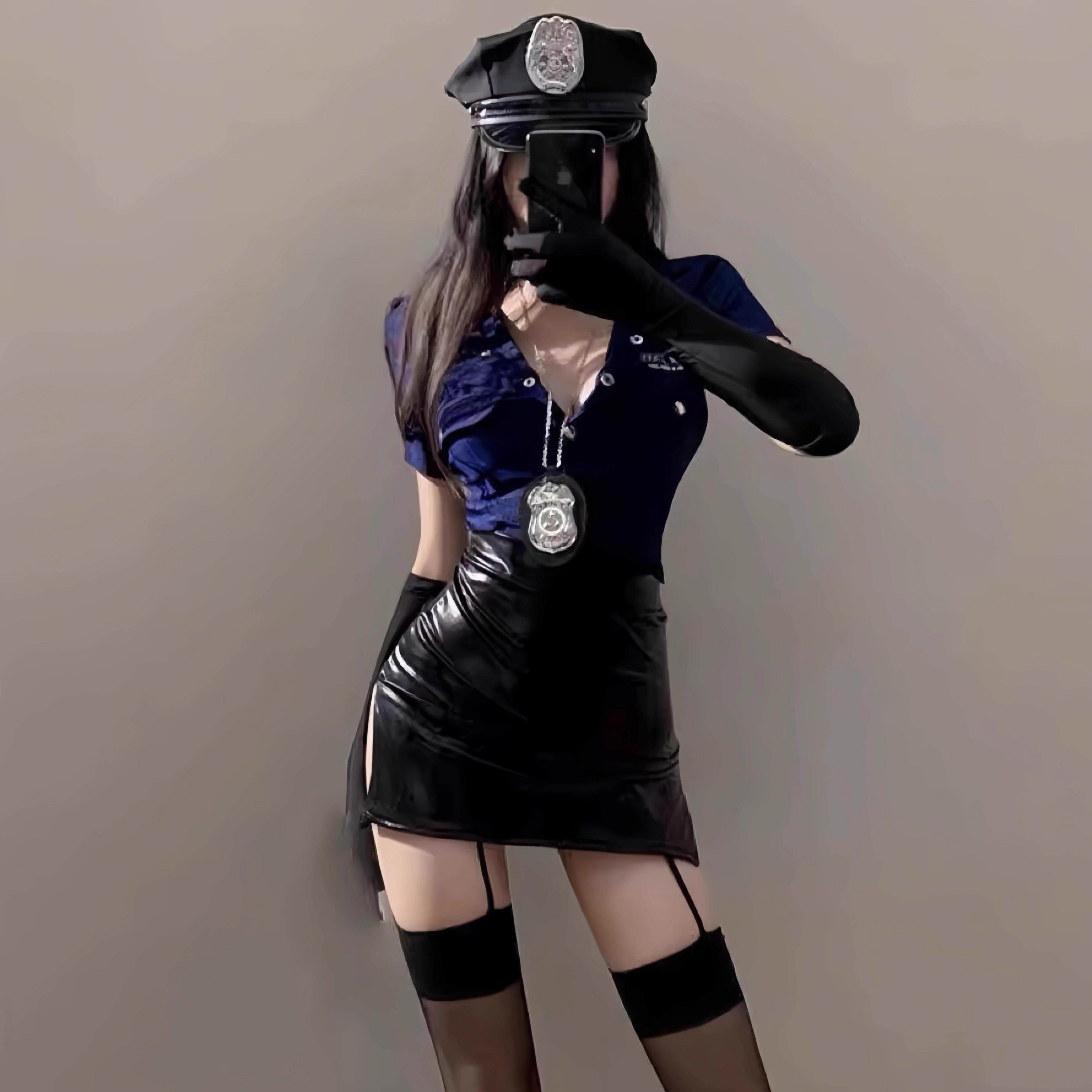 性感机长空姐制服连衣裙套装角色扮演服装女纯欲变装女警cos夜店图片