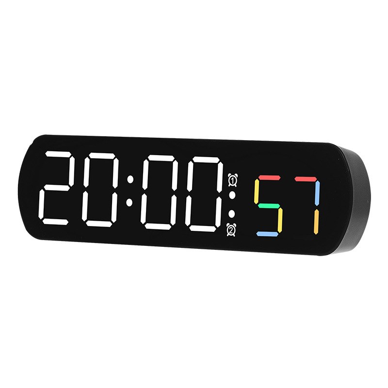 电子数字时钟计时器闹钟直播正倒计时桌面夜光时钟跳秒温度显示