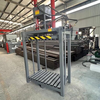 立式无门液压打包机废品纸编织袋纸箱压缩棉花吨包衣服打捆压包机