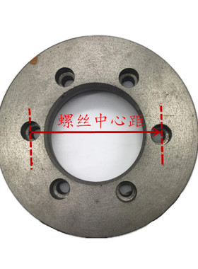 车床法兰盘三爪卡盘连接盘过度盘A型连接盘根C6140C6150机床卡盘