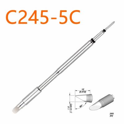C245/C470焊台优质国产高灵敏大功率发热芯烙铁头刀头马蹄尖头