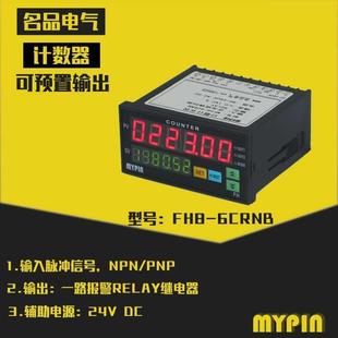 厂家直销 计数器 FH8 6CRNB系列智6位能双数显计米器